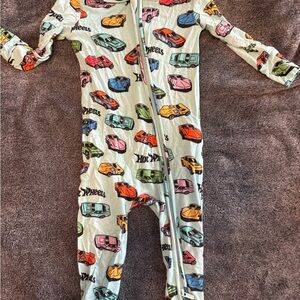 Posh Peanut Colorful hotwheel Print Footie